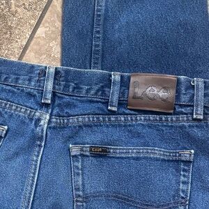 Lee Vintage Women's Boot Cut Jeans in Classic Blue Denim